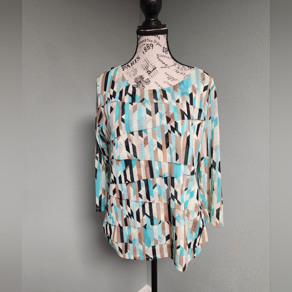 Alfani Geometric Patterned Women's Top